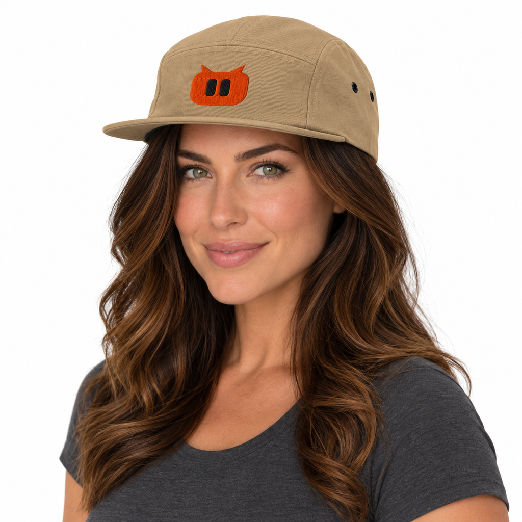 SLOPCANNON Snout Five-Panel Cap, worn by a model