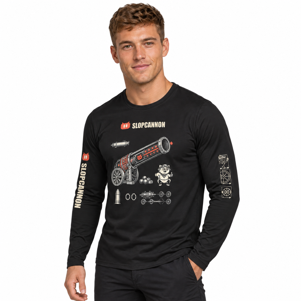 Cannon Blueprint Long Sleeve — Black, worn by a model