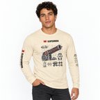 Cannon Blueprint Long Sleeve — Cream, worn by a model