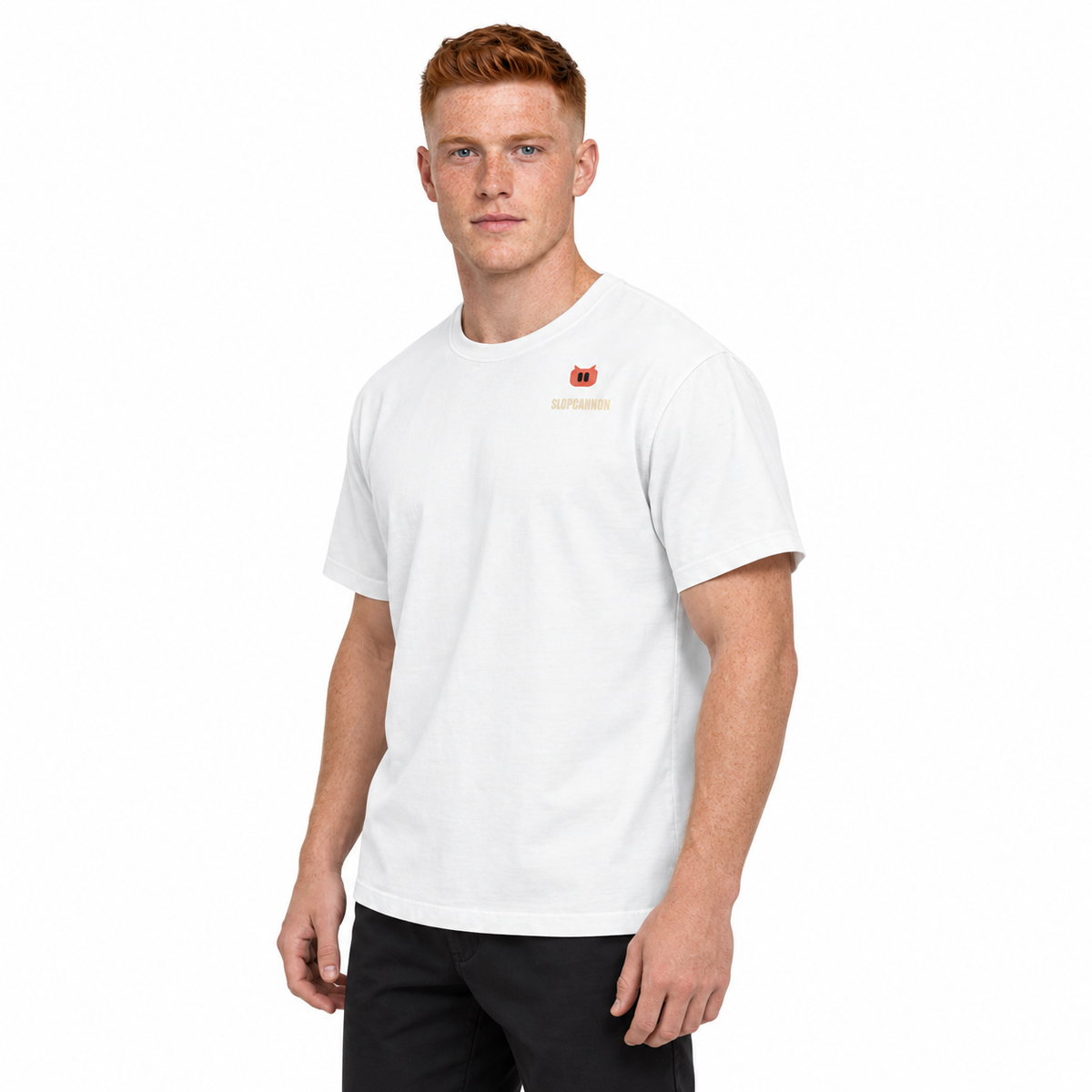 Smoke Cannon Oversized Tee, worn by a model