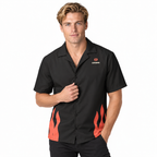 Cannon Flame Camp Shirt, worn by a model