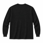 SLOPCANNON Waffle Thermal in Black, back view
