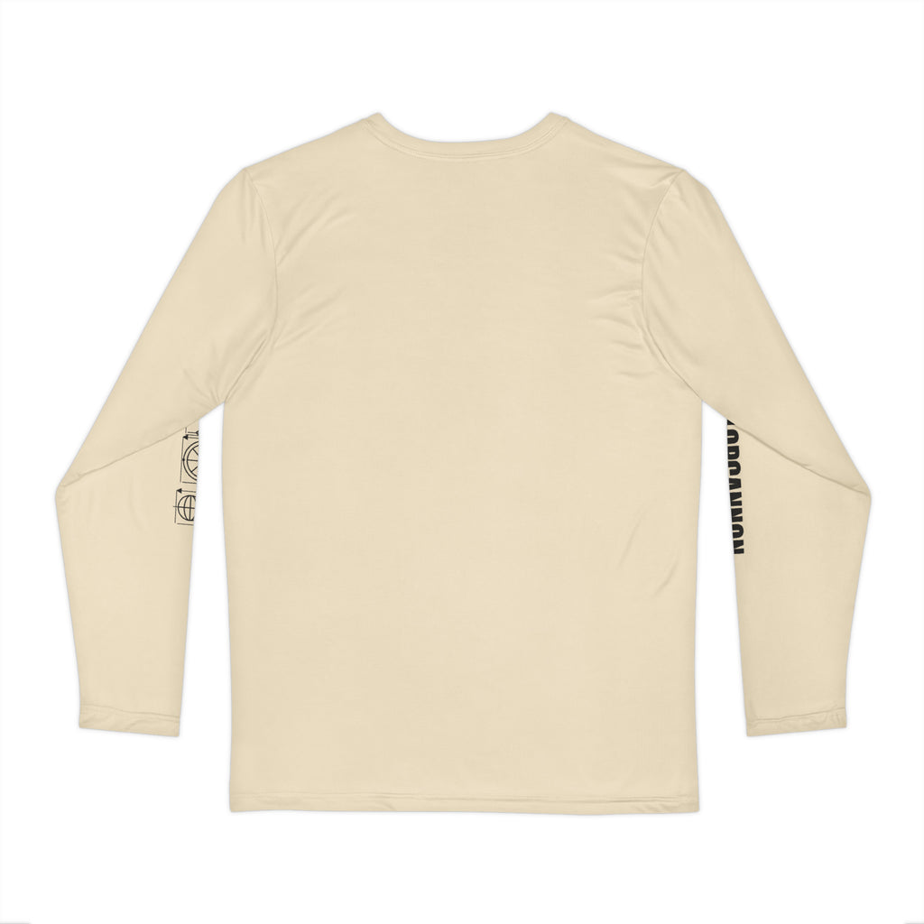 Cannon Blueprint Long Sleeve — Cream, worn by a model, back view