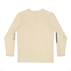 Cannon Blueprint Long Sleeve — Cream, worn by a model, back view