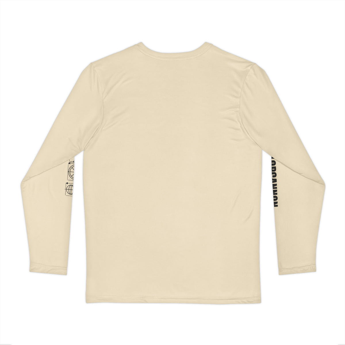 Cannon Blueprint Long Sleeve — Cream, worn by a model, back view