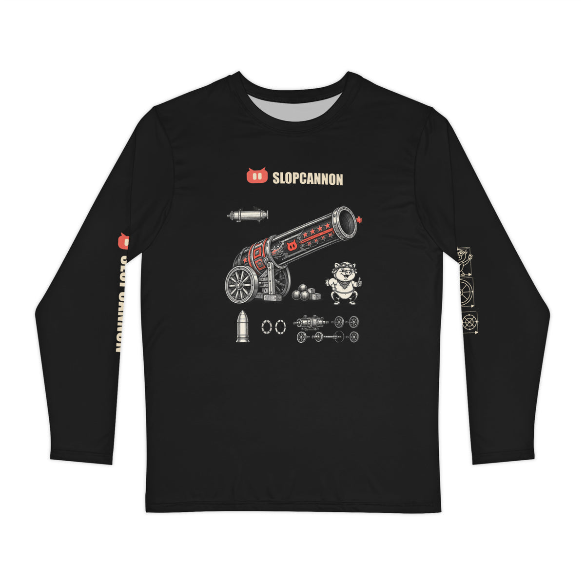 Cannon Blueprint Long Sleeve — Black, worn by a model
