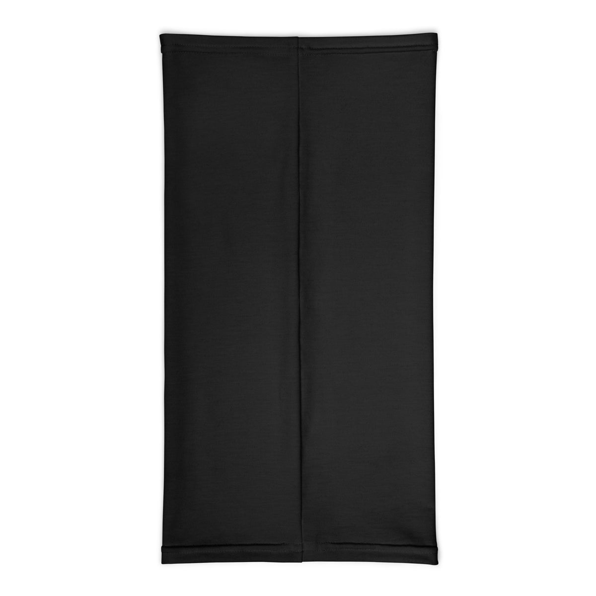 Slop Script Neck Gaiter in Black, back view