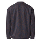 Slop Script Bomber Jacket in Midnight Copper Paisley, back view