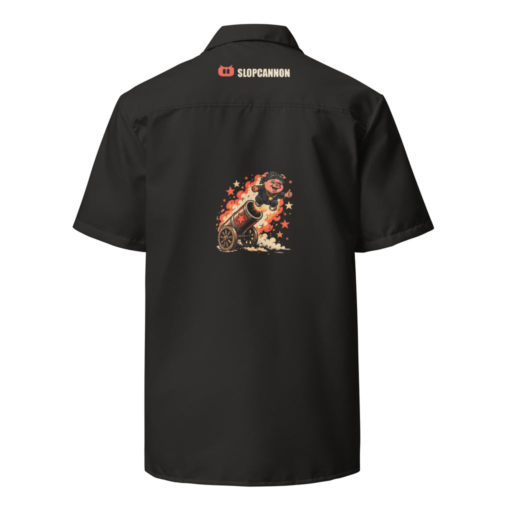 Cannon Flame Camp Shirt, back view