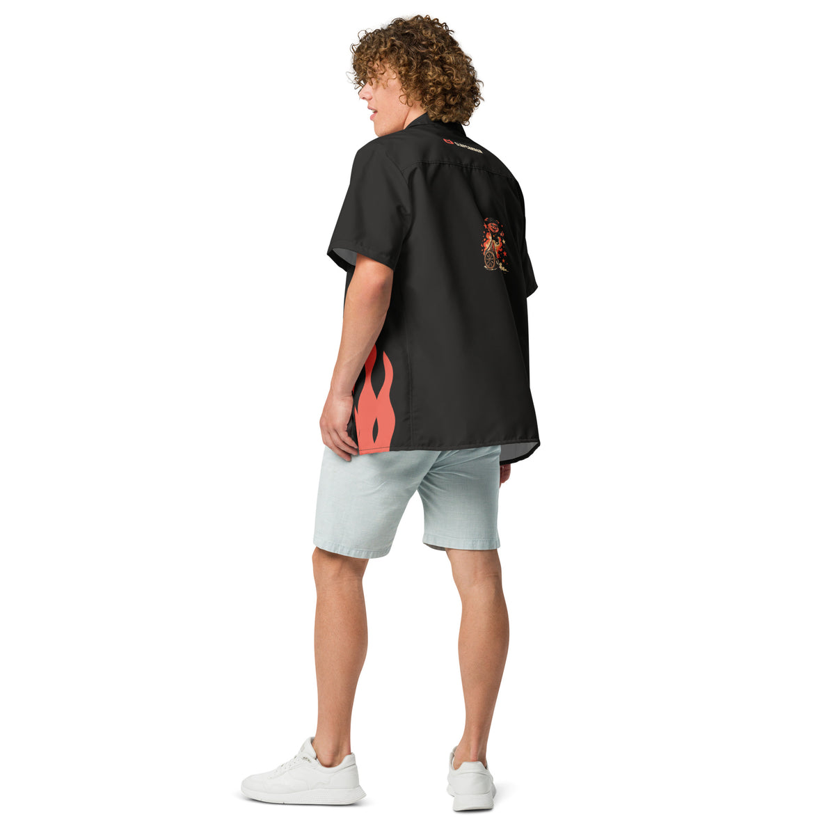 Cannon Flame Camp Shirt, back view