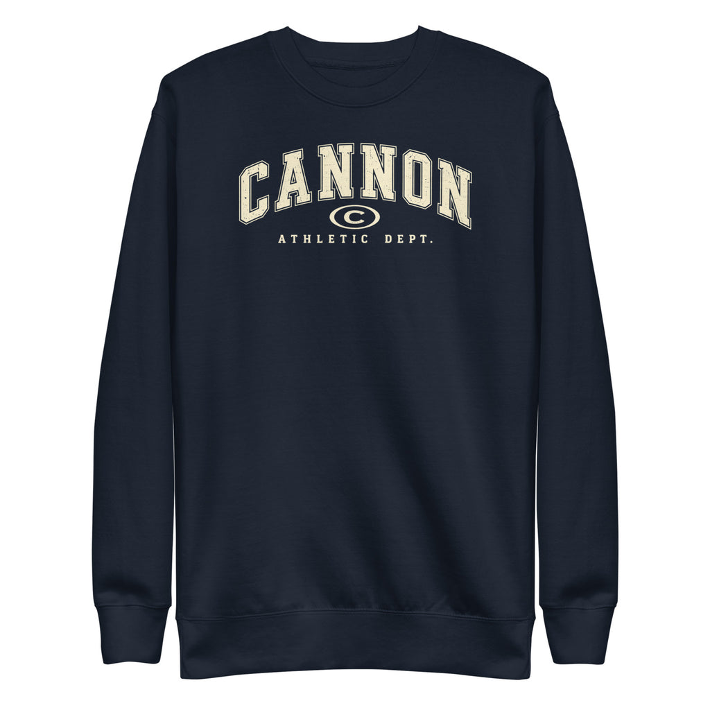 Cannon Athletic Navy Blazer crewneck - supplier garment view 2