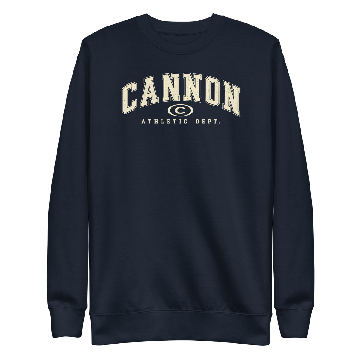 Cannon Athletic Navy Blazer crewneck - supplier garment view 2