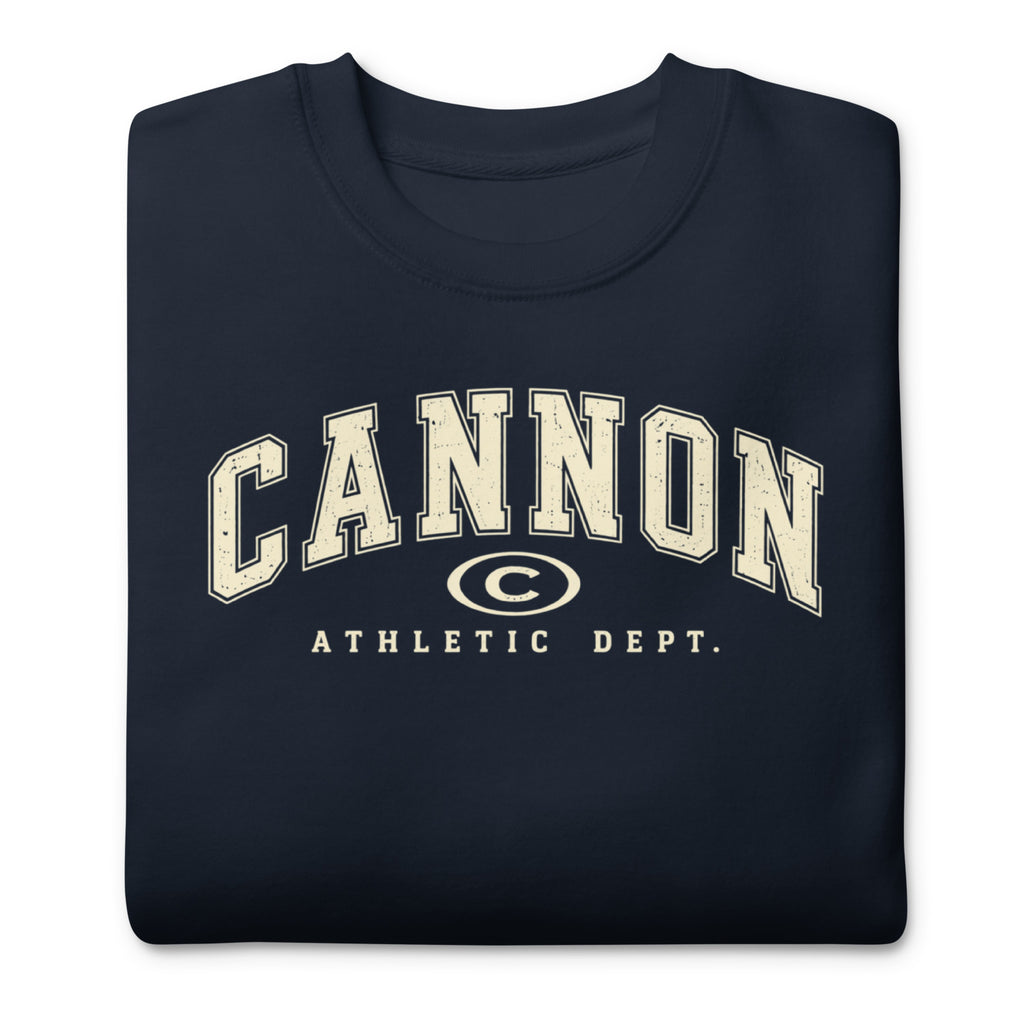 Cannon Athletic Navy Blazer crewneck - supplier garment view 3