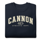 Cannon Athletic Navy Blazer crewneck - supplier garment view 3