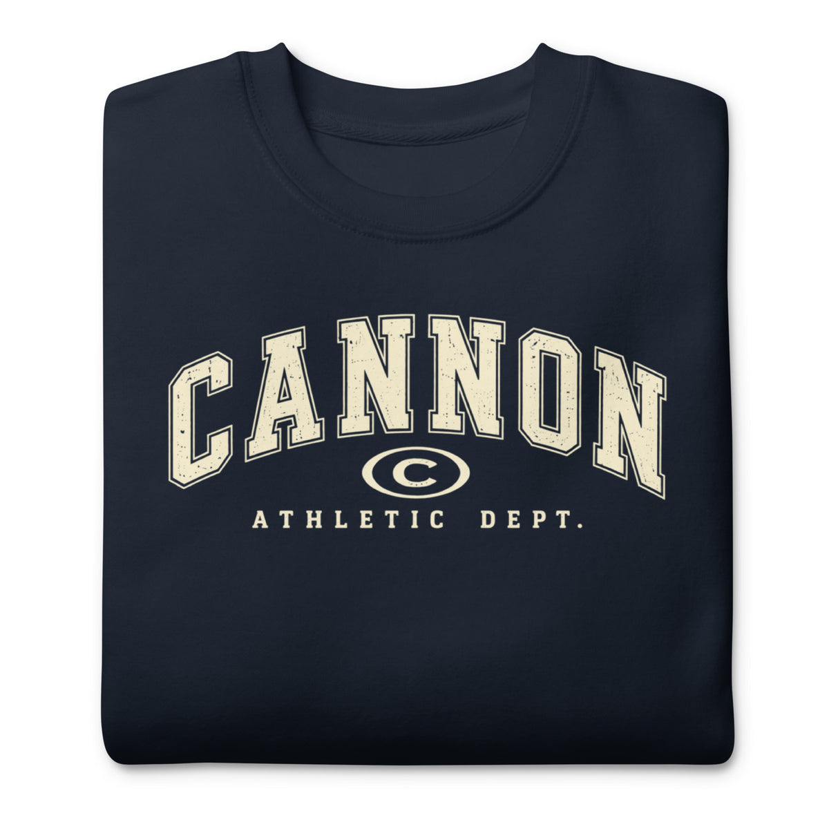 Cannon Athletic Navy Blazer crewneck - supplier garment view 3