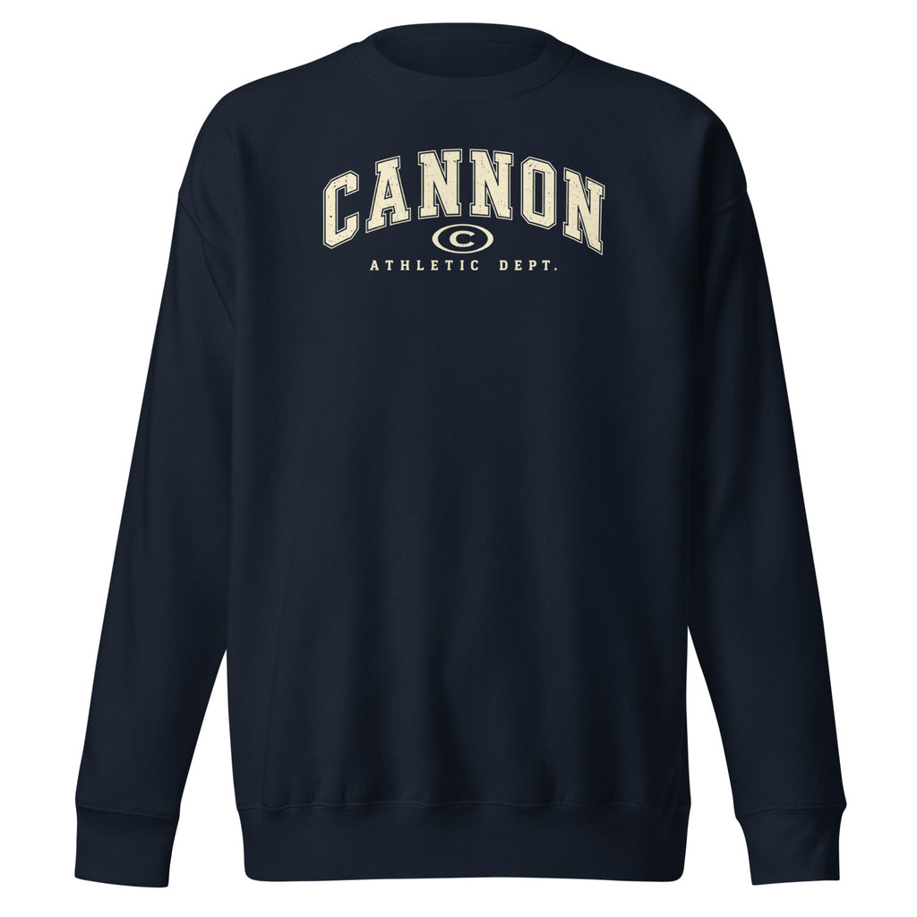Cannon Athletic Navy Blazer crewneck - supplier garment view 1