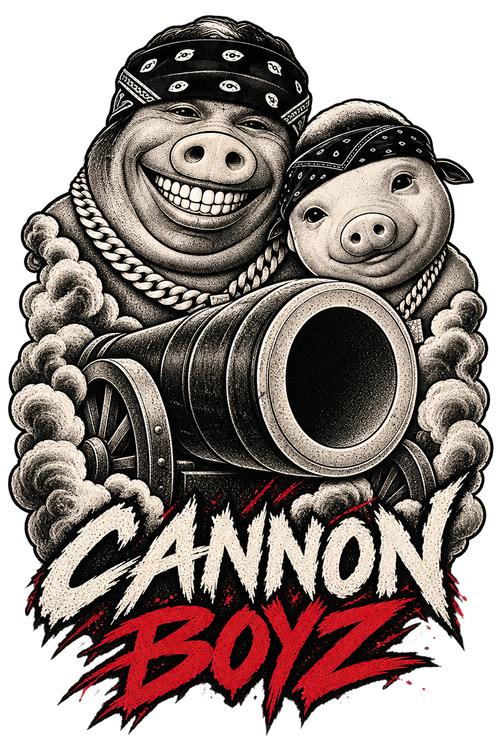 Cannon Boyz Big + Lil Barrel Face Cover