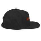 Black | SLOPCANNON Wordmark Flat-Brim Snapback | Right side product view