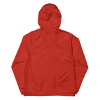Red EXP54LWZ windbreaker flat blank back, actual Printful proof