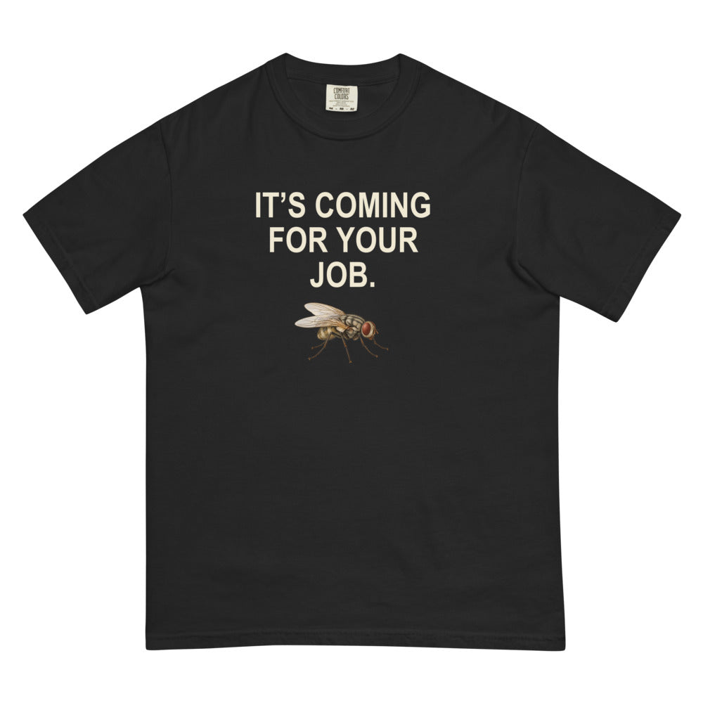 Coming for Your Job Tee — Black Comfort Colors 1717 — revised supplier garment flat