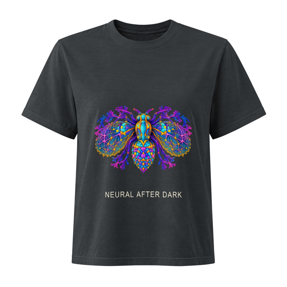 Neural After Dark Tee — Washed Black Bella + Canvas 6110GD — garment ghost