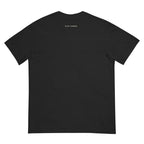 Redline tee — Black — full back with configured print placement; Comfort Colors 1717 garment-dyed tee Black; supplier digital mockup.