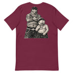 Cannon Boys tee — Maroon — full back with approved posed Cannon Boys duo; Bella + Canvas 3001 Maroon; supplier digital mockup.