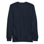 Smoke Signal crewneck — Navy Blazer — full back; no back print; Cotton Heritage M2480 crewneck Navy Blazer; supplier digital mockup.