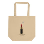 Loaded tote — Oyster — full front with approved artwork; Eco Tote Bag | Econscious EC8000 Oyster; supplier digital mockup.