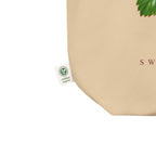 Sweet Trouble tote — Oyster — cotton twill and gusset construction detail; Eco Tote Bag | Econscious EC8000 Oyster; supplier digital mockup.
