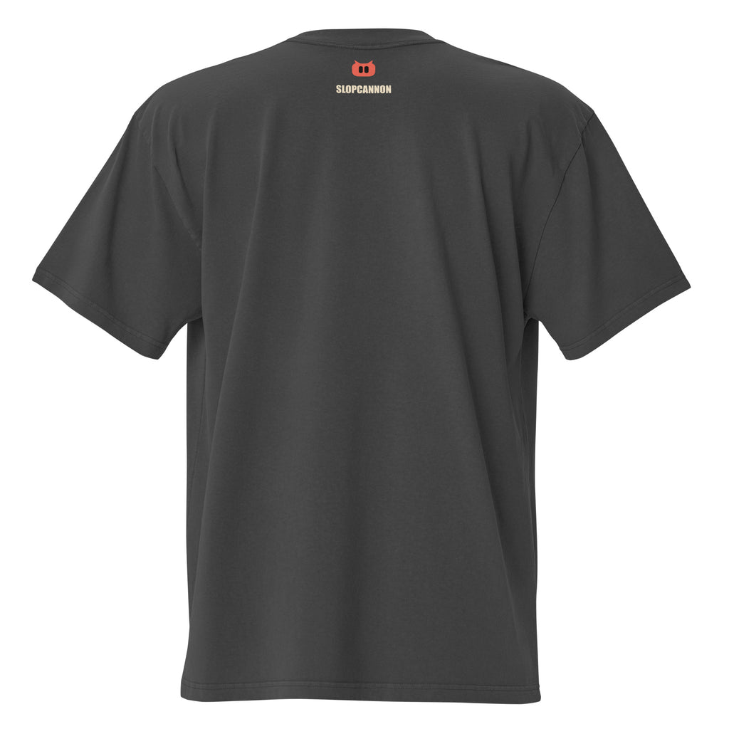 Cannon Launch Oversized Tee, worn by a model, back view