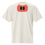 SLOPCANNON Snout Oversized Tee — Faded Bone — back view