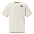 SLOPCANNON Snout Oversized Tee — Faded Bone — front view
