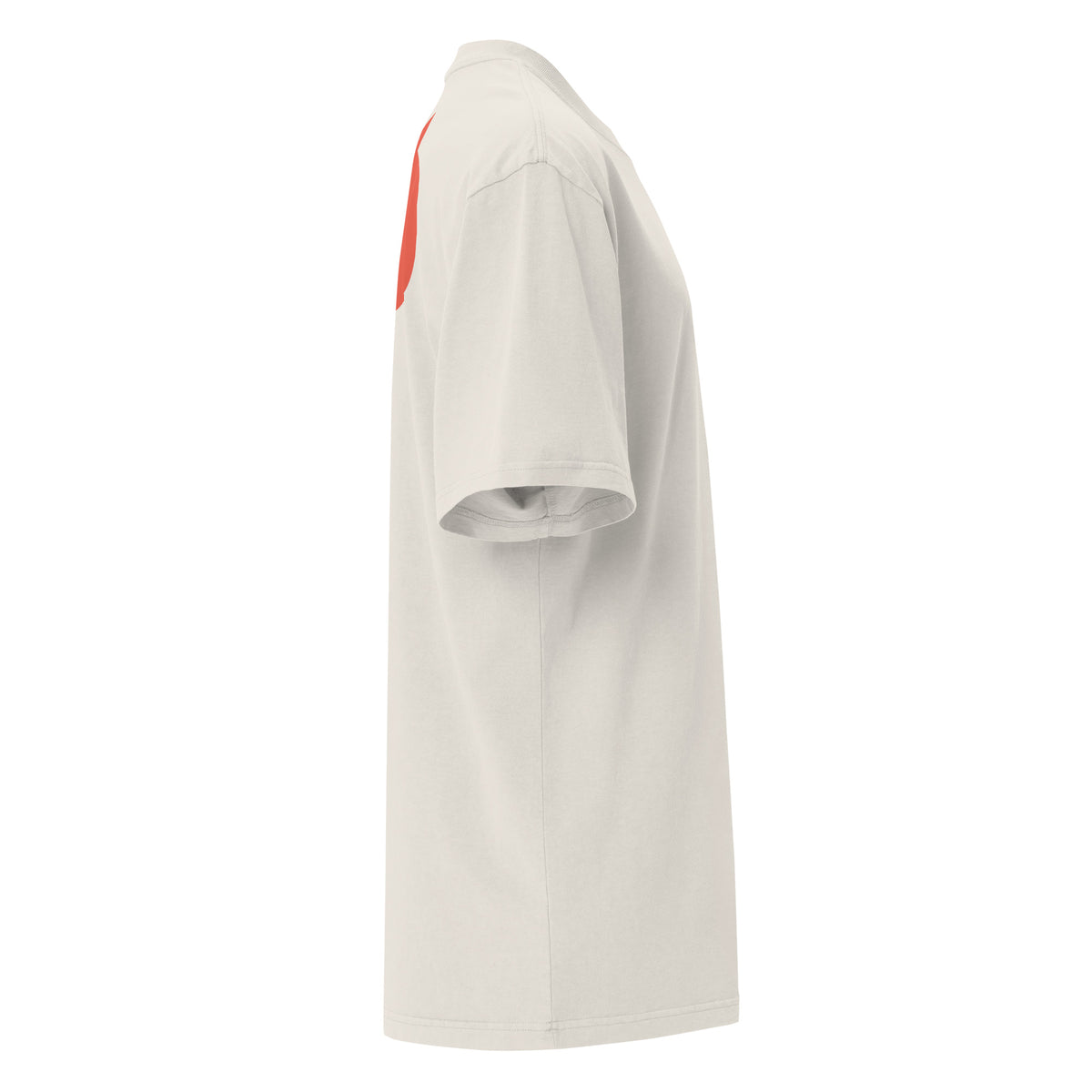 SLOPCANNON Snout Oversized Tee — Faded Bone — right side