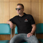 SLOPCANNON Snout Polo in Black, worn by a model