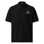 SLOPCANNON Snout Polo in Black, worn by a model