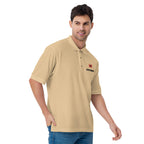 SLOPCANNON Snout Polo in Stone, worn by a model