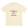 Muse Hang Tight ivory tee, flat front product view