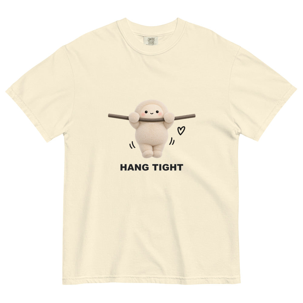 Muse Hang Tight ivory tee, draped front product view