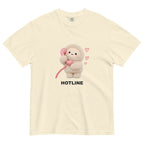 Muse Hotline ivory tee, draped front product view