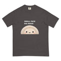 Muse Small Face Big Mood graphite tee, flat front product view