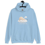 Muse Cloud Brain Hoodie in Light Blue, garment view 2