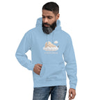 Muse Cloud Brain Hoodie in Light Blue, model view 3