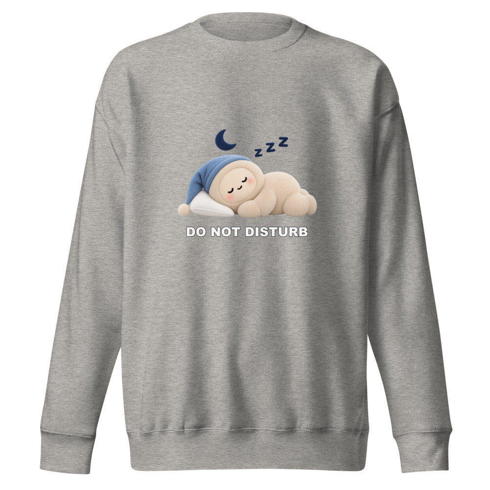Muse Do Not Disturb Crewneck in Carbon Grey, garment view 1
