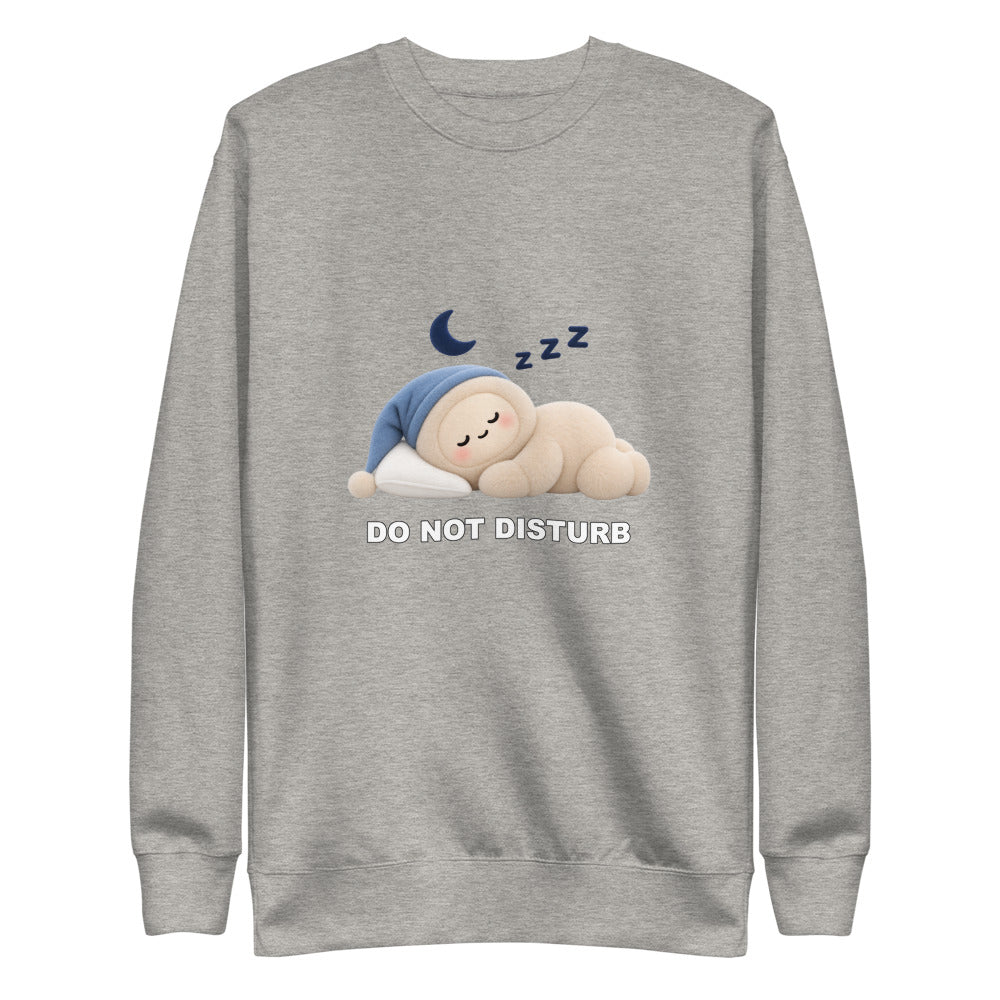 Muse Do Not Disturb Crewneck in Carbon Grey, garment view 2