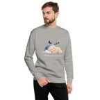 Muse Do Not Disturb Crewneck in Carbon Grey, model view 1