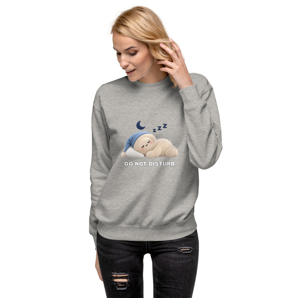 Muse Do Not Disturb Crewneck in Carbon Grey, model view 2