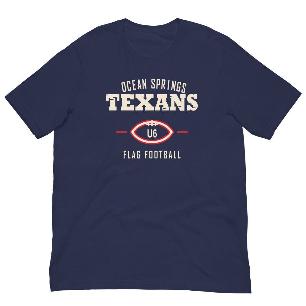Ocean Springs Texans U6 Classic Dad Tee — corrected Printful supplier garment_only_front_3 view