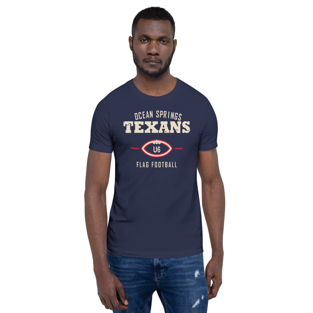 Ocean Springs Texans U6 Classic Dad Tee — corrected Printful supplier mens_model_front_3 view