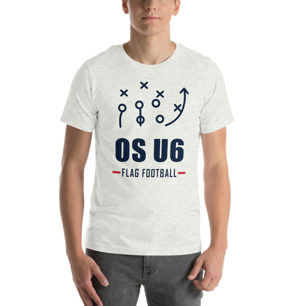 OS U6 Play Call Dad Tee — corrected Printful supplier mens_model_front_1 view